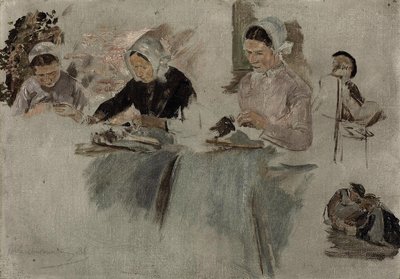 Brabant Lace Makers by Max Liebermann